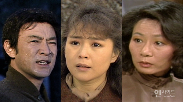 (왼쪽부터) 34년 전 '사랑과 야망' 출연 당시의 이덕화, 차화연, 윤여정