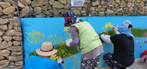 양구군 그린벽화사업단 운영으로 환경미화 추진