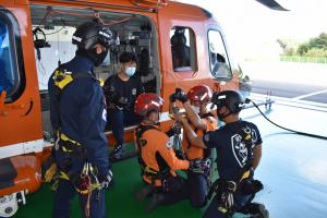 강원도소방본부  가을철 산악사고 대비 항공구조 훈련