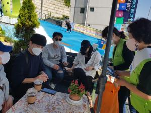 동해시자원봉사센터, 2021 클린강원캠페인 민속시장 살리기 홍보