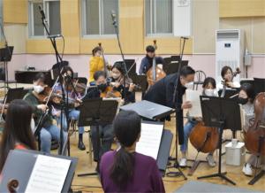원주시립교향악단, 원주 미래고등학교 교가 음원 제작 참여