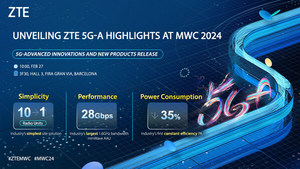 ZTE, MWC 2024서 &apos;지능형 미래&apos; 이끌 5G-A 핵심 기능 공개