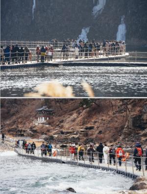 철원 한탄강 물윗길 트레킹 관광객 20만명 돌파, 작년 대비 64% 증가